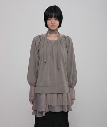 3-Layered Scarf Long Sleeve